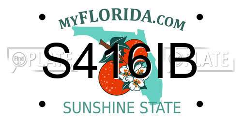 S416IB Florida License Plate