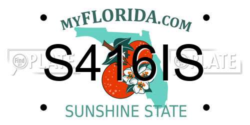 S416IS Florida License Plate