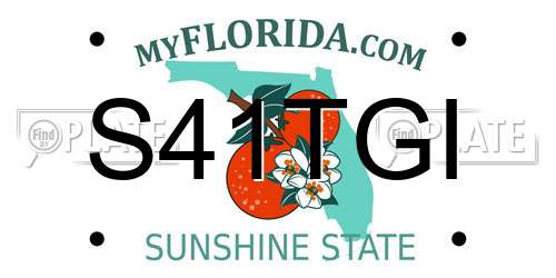 S41TGI Florida License Plate