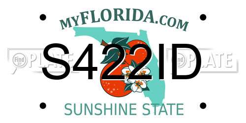 S422ID Florida License Plate