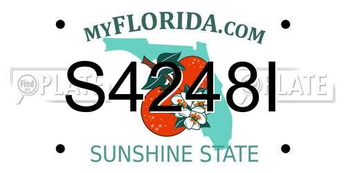 S4248I Florida License Plate