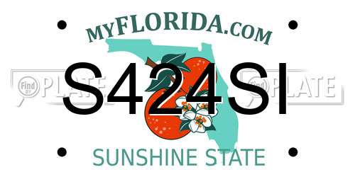 S424SI Florida License Plate