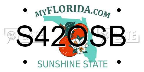 S42OSB Florida License Plate
