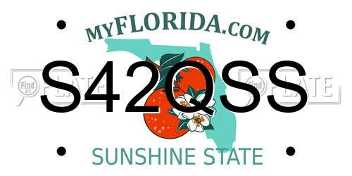 S42QSS Florida License Plate