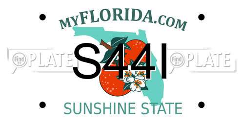 S44I Florida License Plate
