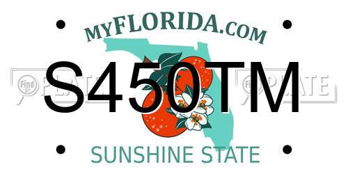 S450TM Florida License Plate