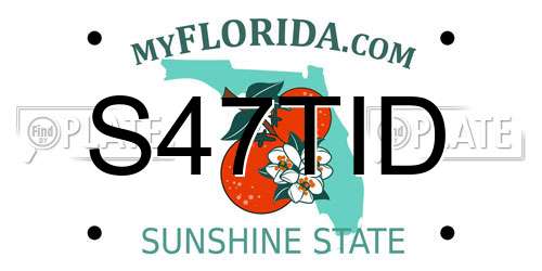 S47TID Florida License Plate