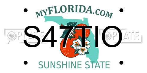 S47TIO Florida License Plate