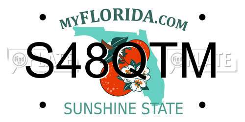 S48QTM Florida License Plate
