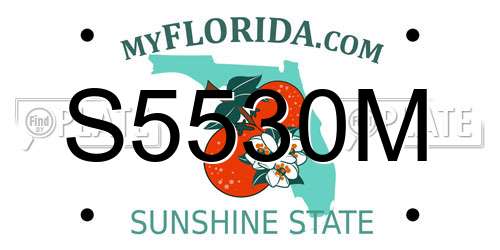 S5530M Florida License Plate