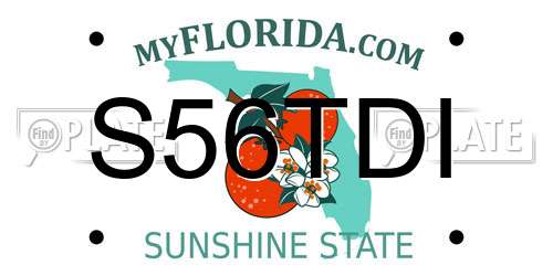 S56TDI Florida License Plate