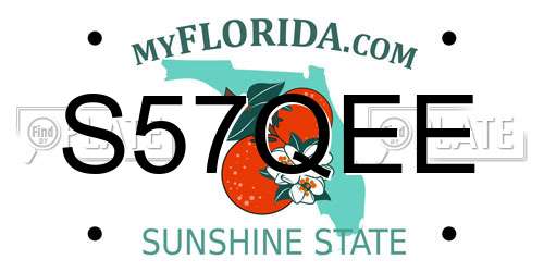 S57QEE Florida License Plate