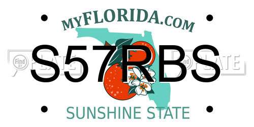 S57RBS Florida License Plate