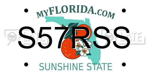 S57RSS Florida License Plate