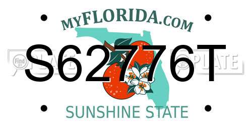 S62776T Florida License Plate