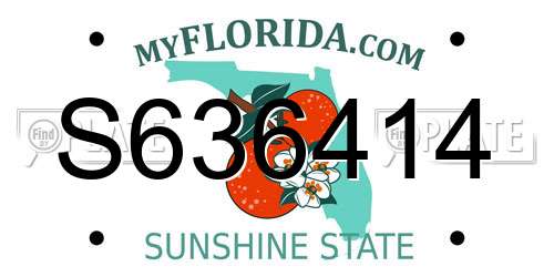 S636414 Florida License Plate