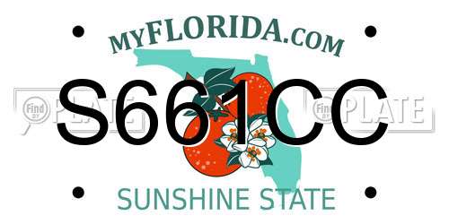 S661CC Florida License Plate