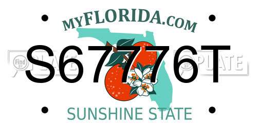 S67776T Florida License Plate