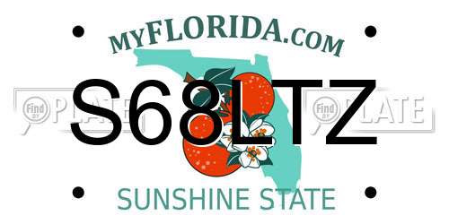 S68LTZ Florida License Plate