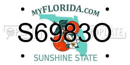 S6983O Florida License Plate