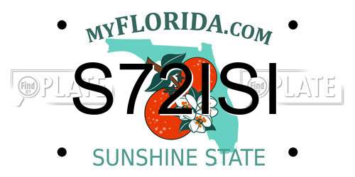 S72ISI Florida License Plate
