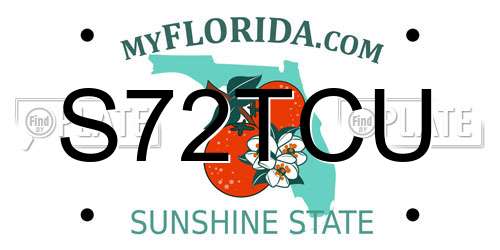 S72TCU Florida License Plate