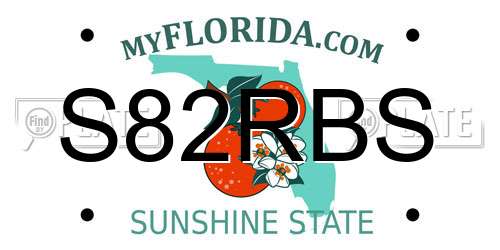 S82RBS Florida License Plate
