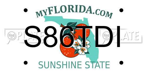 S86TDI Florida License Plate
