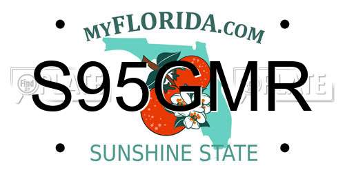 S95GMR Florida License Plate