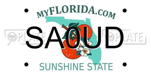 SA0UD Florida License Plate