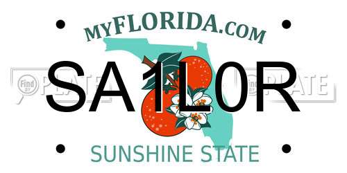 SA1L0R Florida License Plate