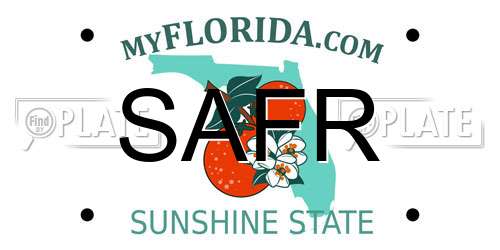 SAFR Florida License Plate