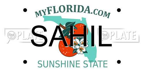 SAHIL Florida License Plate