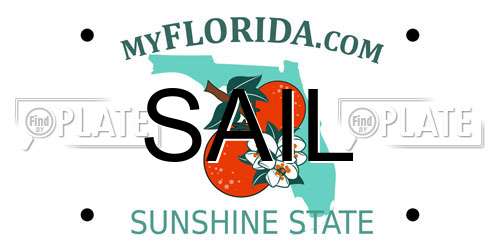 SAIL Florida License Plate