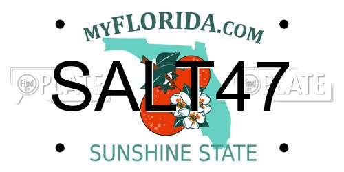 SALT47 Florida License Plate