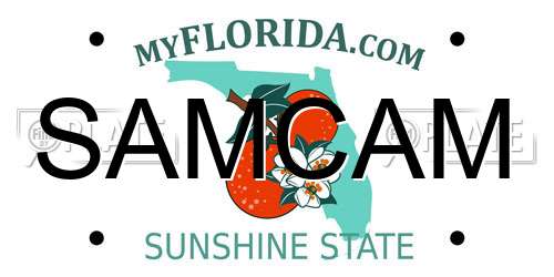 SAMCAM Florida License Plate