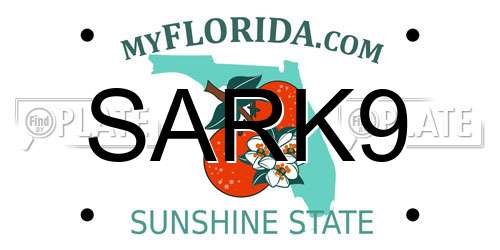 SARK9 Florida License Plate