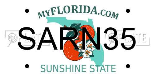 SARN35 Florida License Plate
