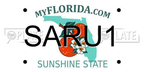 SARU1 Florida License Plate