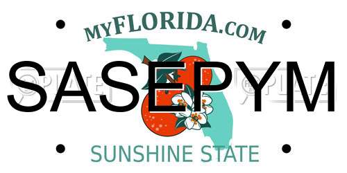SASEPYM Florida License Plate