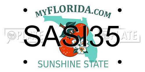 SASI35 Florida License Plate