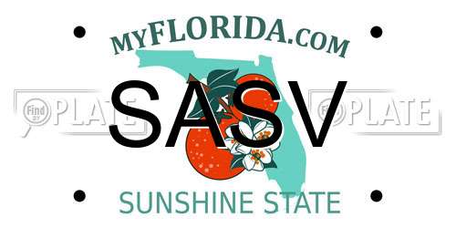 SASV Florida License Plate