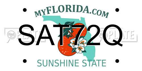 SAT72Q Florida License Plate