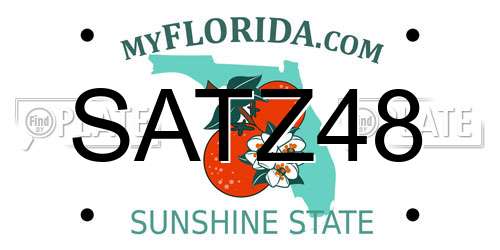 SATZ48 Florida License Plate