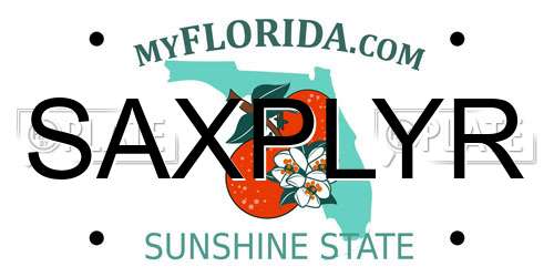 SAXPLYR Florida License Plate