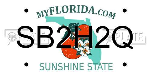 SB2H2Q Florida License Plate