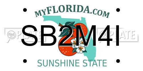 SB2M4I Florida License Plate