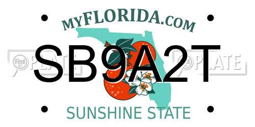 SB9A2T Florida License Plate