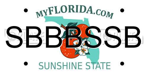 SBBBSSB Florida License Plate