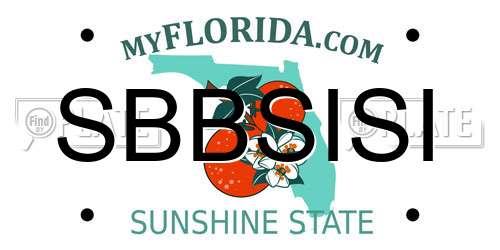 SBBSISI Florida License Plate